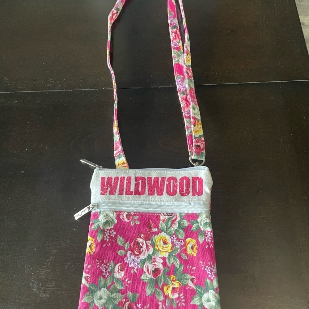 Wildwood NJ Floral Crossbody Bag - Pink
